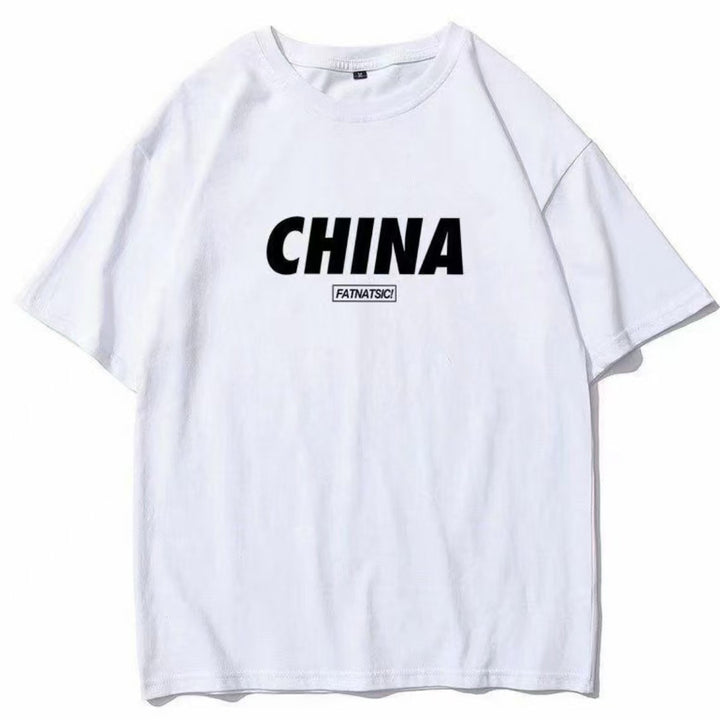 棉质短袖T恤男士夏季宽松韩版ins潮简约圆领潮休闲百搭潮流上衣女