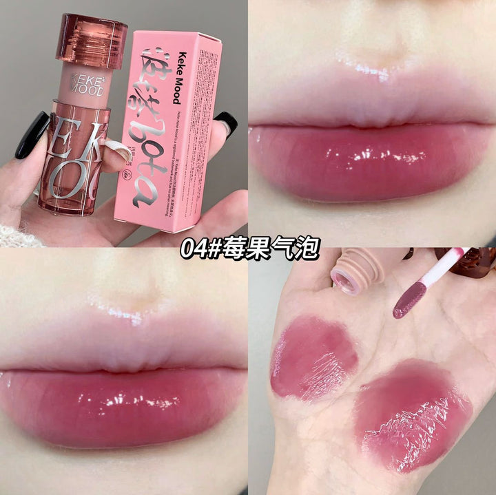 kekemood波塔唇蜜水光纯欲嘟嘟唇伪素颜裸色系平价学生女口红显白