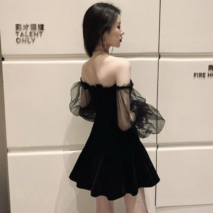 French Mesh Elegant Fairy Dress – Sexy Slim Waist Club Dress Summer