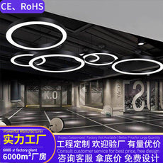 Modern Circular Pendant Light LED Commercial Ceiling Lamp