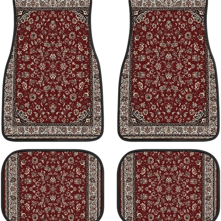 TEMUVintage Nordic Car Foot Mat Carpet 4 Piece Set Stain Resistant Floor Mat TEMUFoot Mat Wholesale
