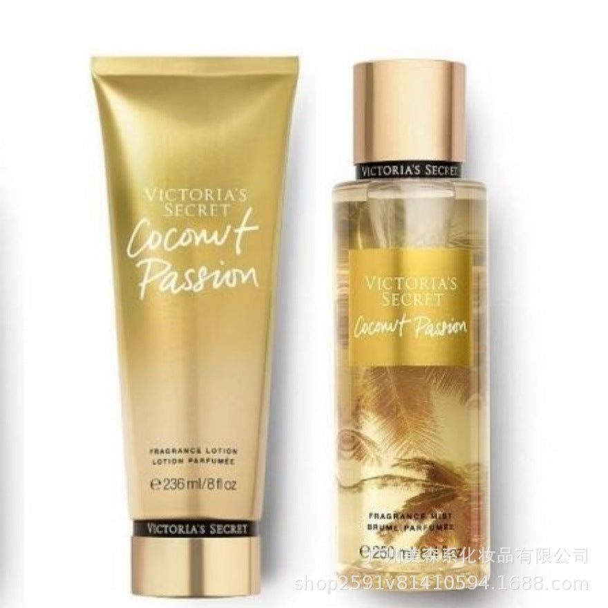 跨境维多利亚的秘密身体乳VS香氛喷雾套装滋润保湿持久留香爆款