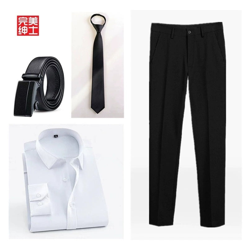 春秋季青年商务西服套装男士西装西裤三件套婚庆礼服新郎伴郎团体