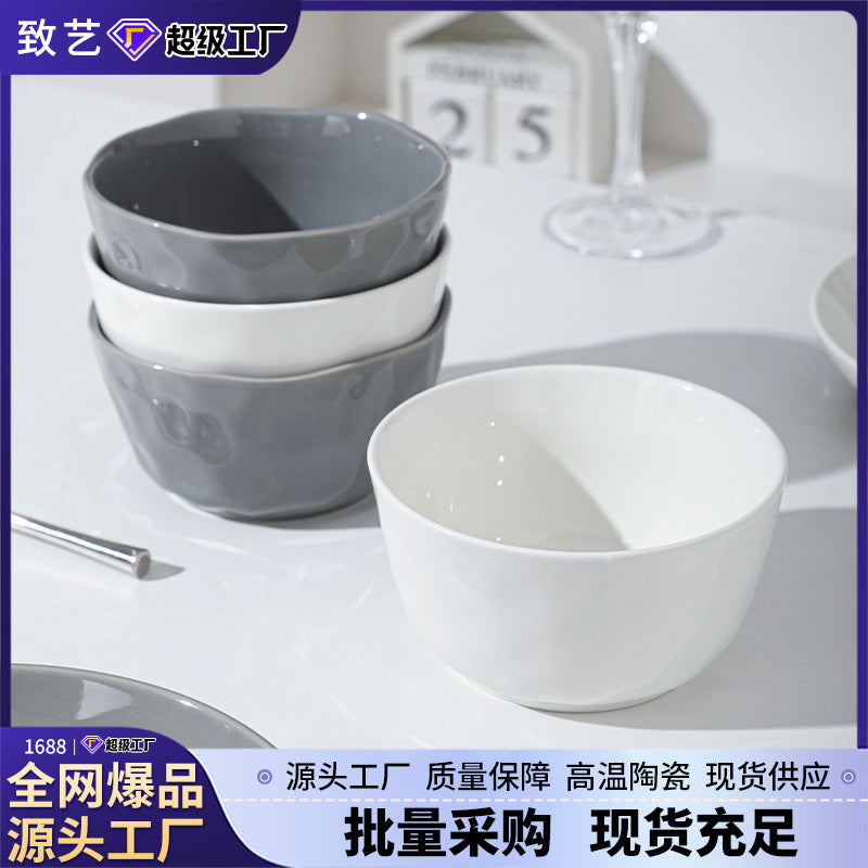 景德镇陶瓷碗定制碗盘碟套装礼盒高级感节日礼品公司福利工厂批发