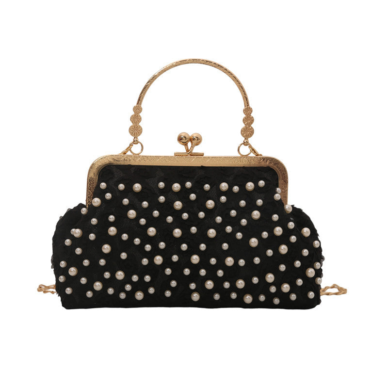 Summer New Women Handheld Lace Flower Large Capacity Crossbody
