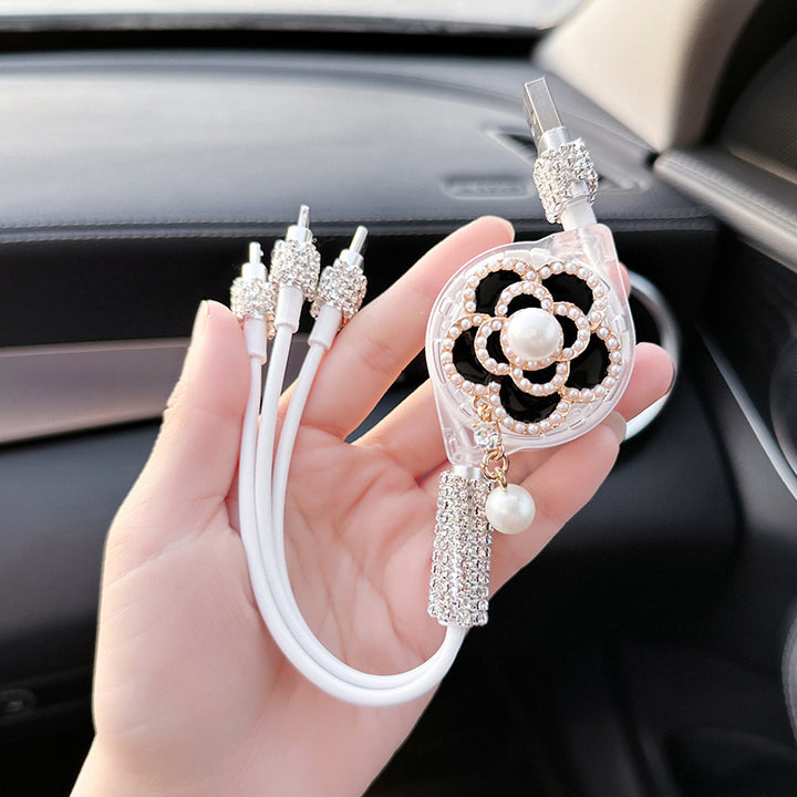 Car Mount Charger Light Luxury Car Phone Cable