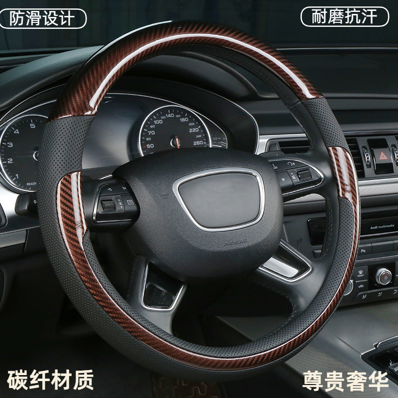 Car Universal Steering Wheel Cover Non Slip Breathable All Season Grip Cover