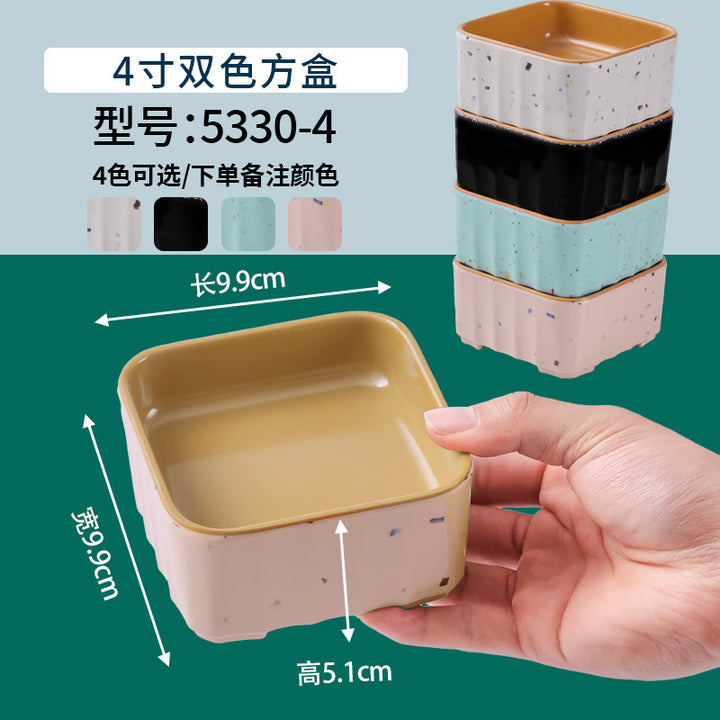 网红海鲜火锅店专用自选菜盘海底捞大排档同款RF芯片密胺餐具商用