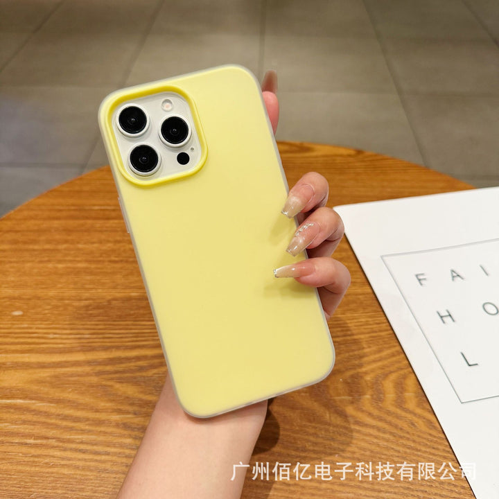 For iPhone17 Phone Case 2-in-1 New Jelly Precision Protective Case 16 PROSolid Color Shockproof