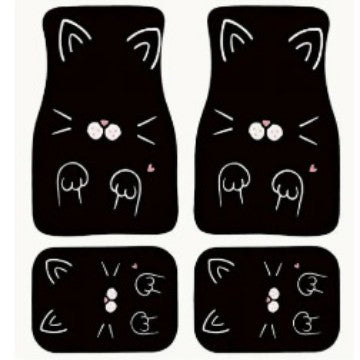 Vintage Car Foot Mat Carpet 4 Piece Set Stain Resistant Floor Mat TEMUFoot Mat Wholesale