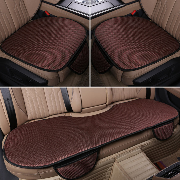 Custom Ice Silk Car Seat Cushion – Four Season Cartoon Backrest Interior Set