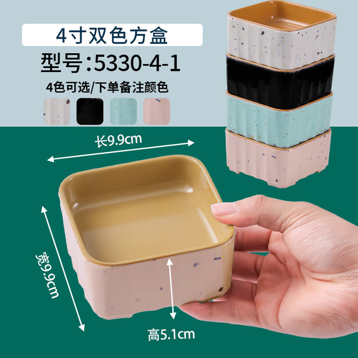 网红海鲜火锅店专用自选菜盘海底捞大排档同款RF芯片密胺餐具商用