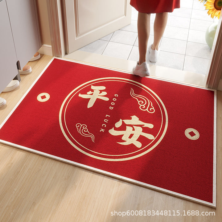 Red Entryway Entryway Floor Mat Premium Door Mat Shoes New Year Non Slip Foot Mat