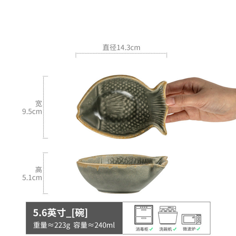 Creative Ceramic Bowl Vintage Tableware Bowl Wholesale Home Bowl Bowl Baby Bowl