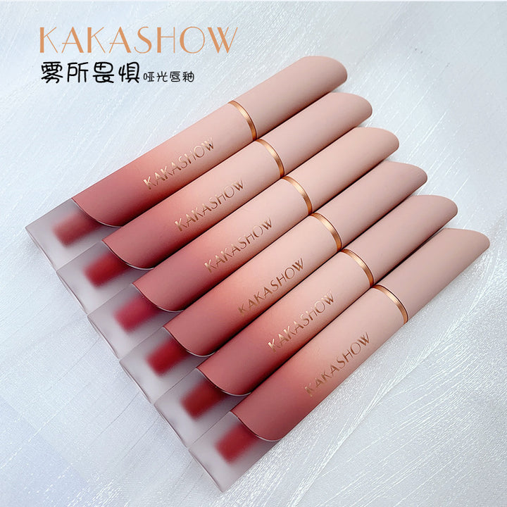 KAKASHOW雾所畏惧哑光唇釉唇泥丝绒显白不易沾杯雾面口红