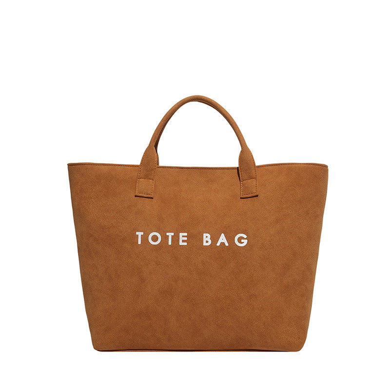 Large Capacity Commuter Women's Bag New Handheld Fashion Tote Bag Versatile Minimalist Handheld Large