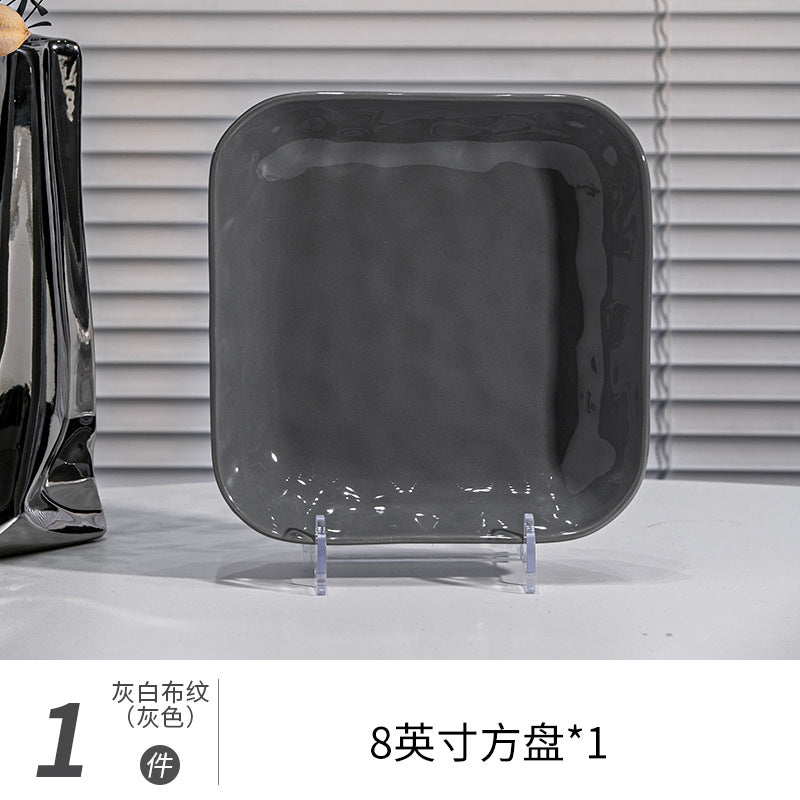 釉下彩碗碟套装家用北欧ins风碗盘碗具碗筷2026新款高级感简约餐