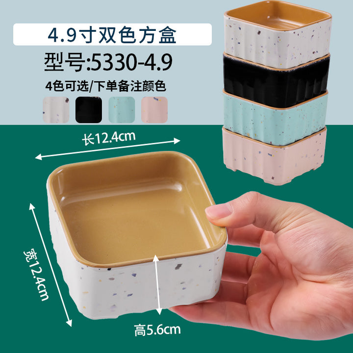 网红海鲜火锅店专用自选菜盘海底捞大排档同款RF芯片密胺餐具商用