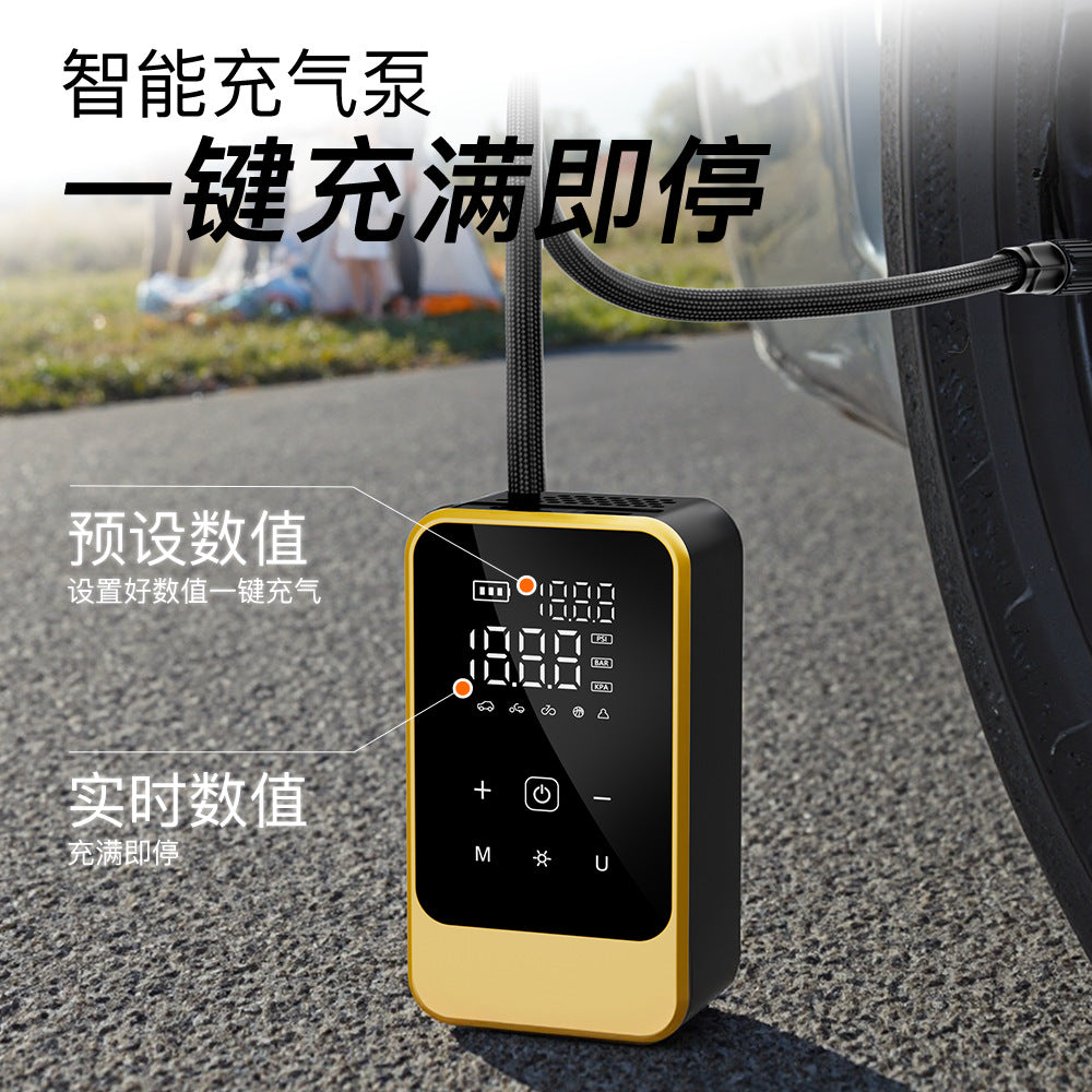 无线打气泵汽车多功能高压电动便携式充气泵打气筒家用车载充气泵