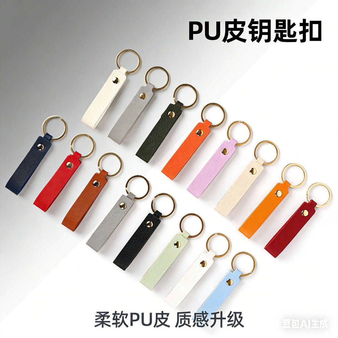 New PU Keychain Hanging Creative Business Gift Car