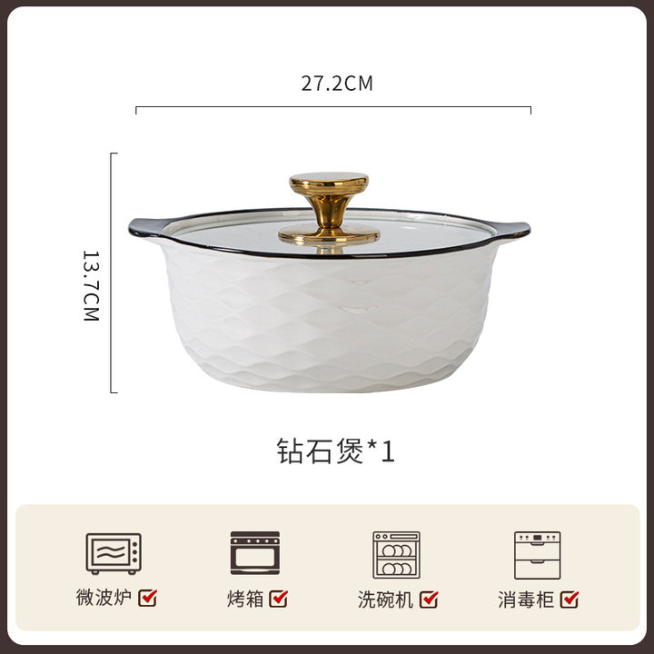 碗碟套装家用高级感欧式陶瓷整套餐具组合吃饭新款乔迁碗盘筷单品