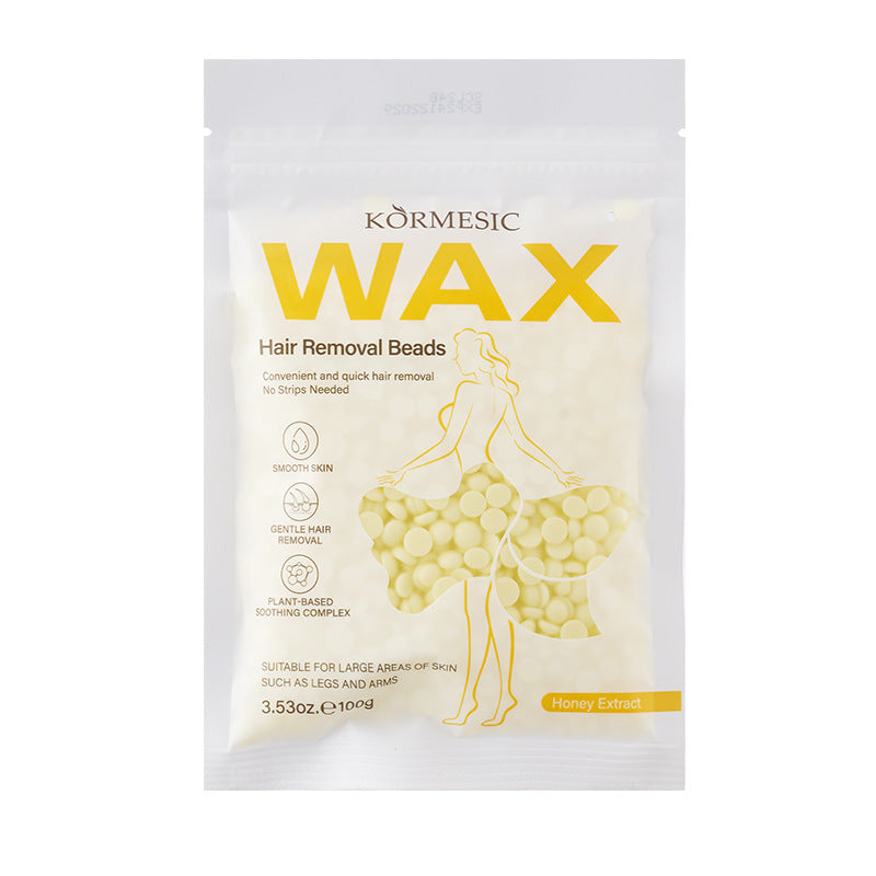 跨境KORMESIC蜂蜜固体脱毛蜡豆Hair removal beeswax外贸现货批发