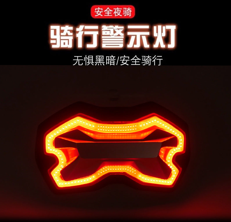 摩托车头盔无线警示灯 高亮度智能USB 带电池与转向信号灯同步