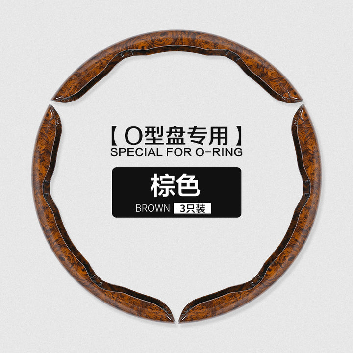 24 New Car Steering Wheel Cover Fashion Leather Car Grip Cover Durable Non Slip