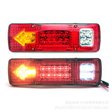131LED改装后尾灯 12v24V汽车货车电动三轮车农用车led后尾灯改装