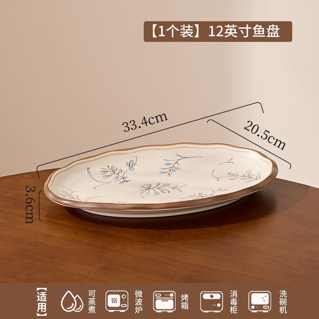 陶瓷日式餐具套装2026新款轻奢高级感盘子碗套装组合家用碗碟套装