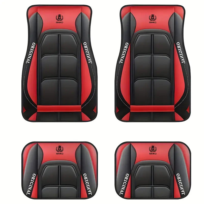 TEMUVintage Nordic Car Foot Mat Carpet 4 Piece Set Stain Resistant Floor Mat TEMUFoot Mat Wholesale
