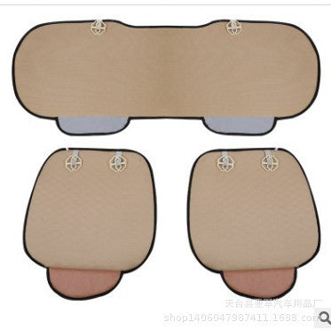 Ice Silk Cool Car Seat Cushion – 3-Piece No-Backrest Breathable Non-Slip Single Pad