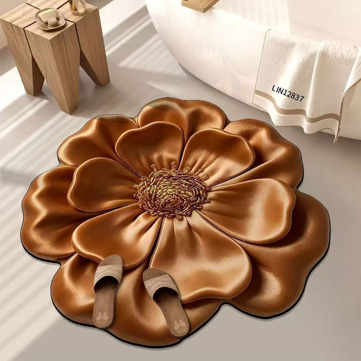 Nordic 3 DLight Luxury Floral Floor Mat Door Mat Non Slip Foot Mat