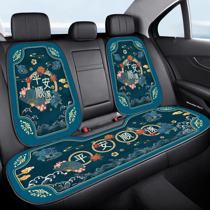 Chinese Style Car Seat Cushion – Breathable Four-Season Universal Single Piece