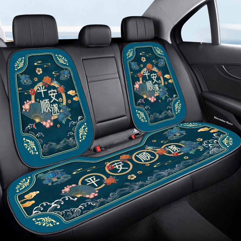 Chinese Style Car Seat Cushion – Breathable Four-Season Universal Single Piece