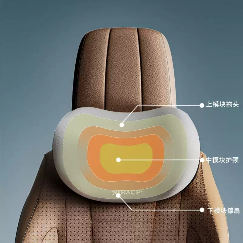 汽车头枕和腰枕颈枕记忆棉护颈腰靠车用套装颈椎护腰高级感