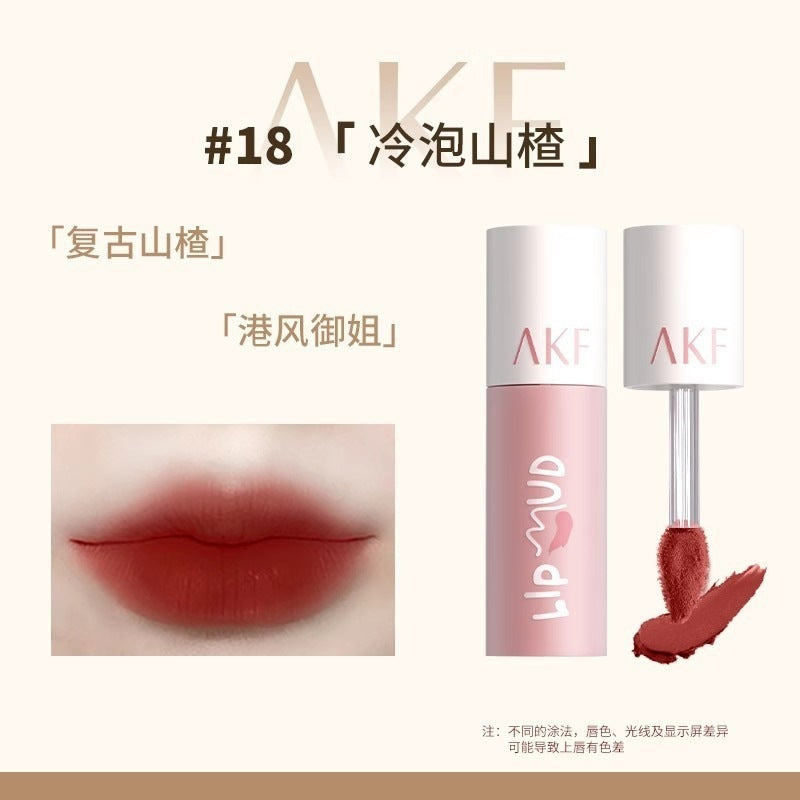 Akf Lip Gloss Lip Mud Lipstick Lip Gloss Transfer-Proof Matte Brightening