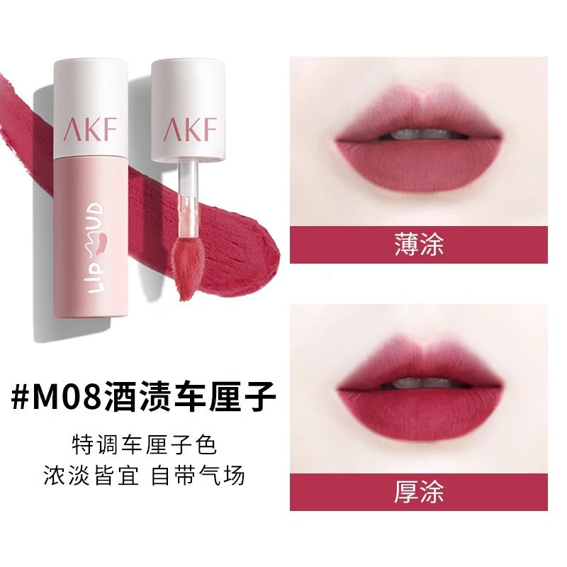 AKF Lip Mud Lip Gloss Brightening Lipstick