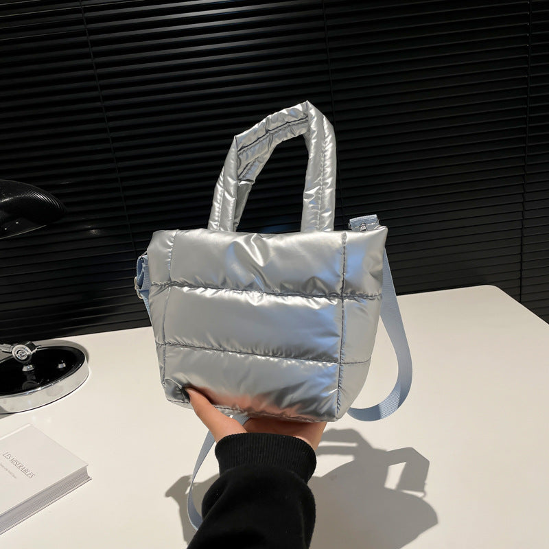 New Unique Fall/Winter Cotton Cute Versatile Handheld Shoulder Crossbody Small Square Bag