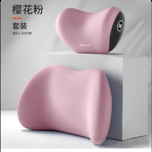 汽车腰靠头枕垫腰颈枕记忆棉护腰神器护脖颈车用腰托车载背垫家用