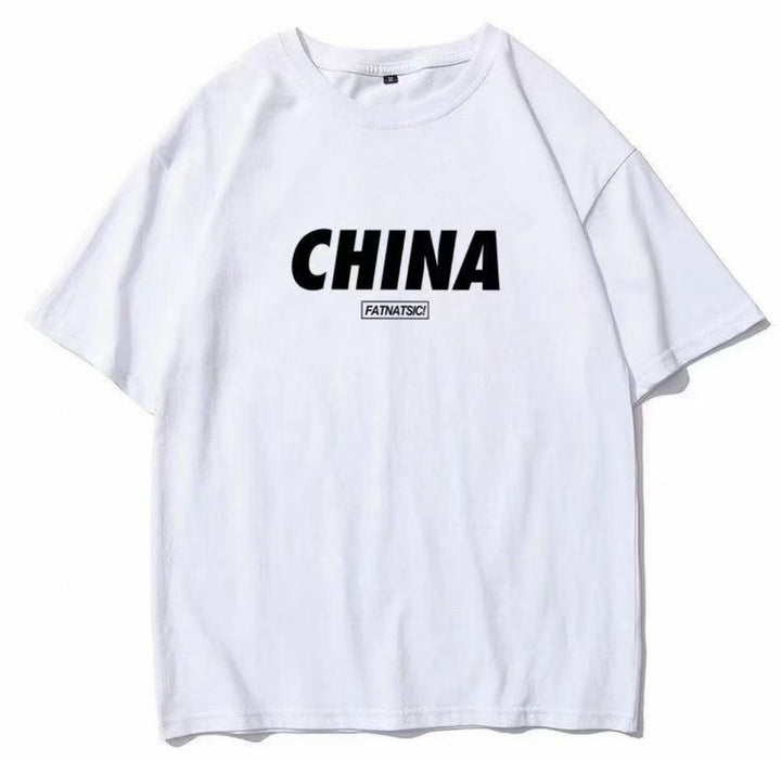 棉质短袖T恤男士夏季宽松韩版ins潮简约圆领潮休闲百搭潮流上衣女