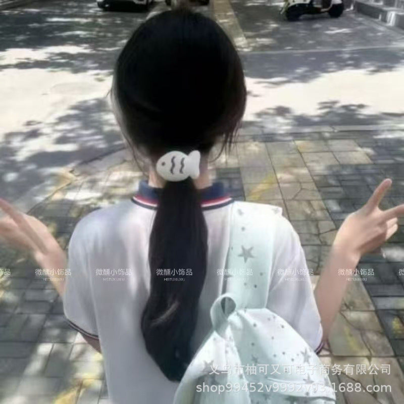 小红书小黄鸡发绳少女心马尾发圈创意设计炸头发发饰合集萌系头绳