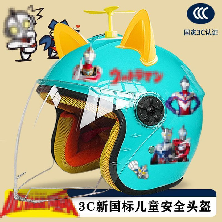 Fall/Winter Children Electric Vehicle Helmet All Season Motorcycle Winter Small Safe