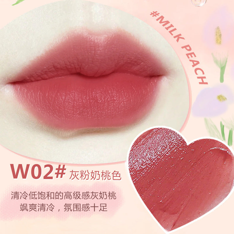 WODWOD绒雾轻感奶霜唇釉素颜不易掉色不易沾杯显白轻薄素颜奶油色