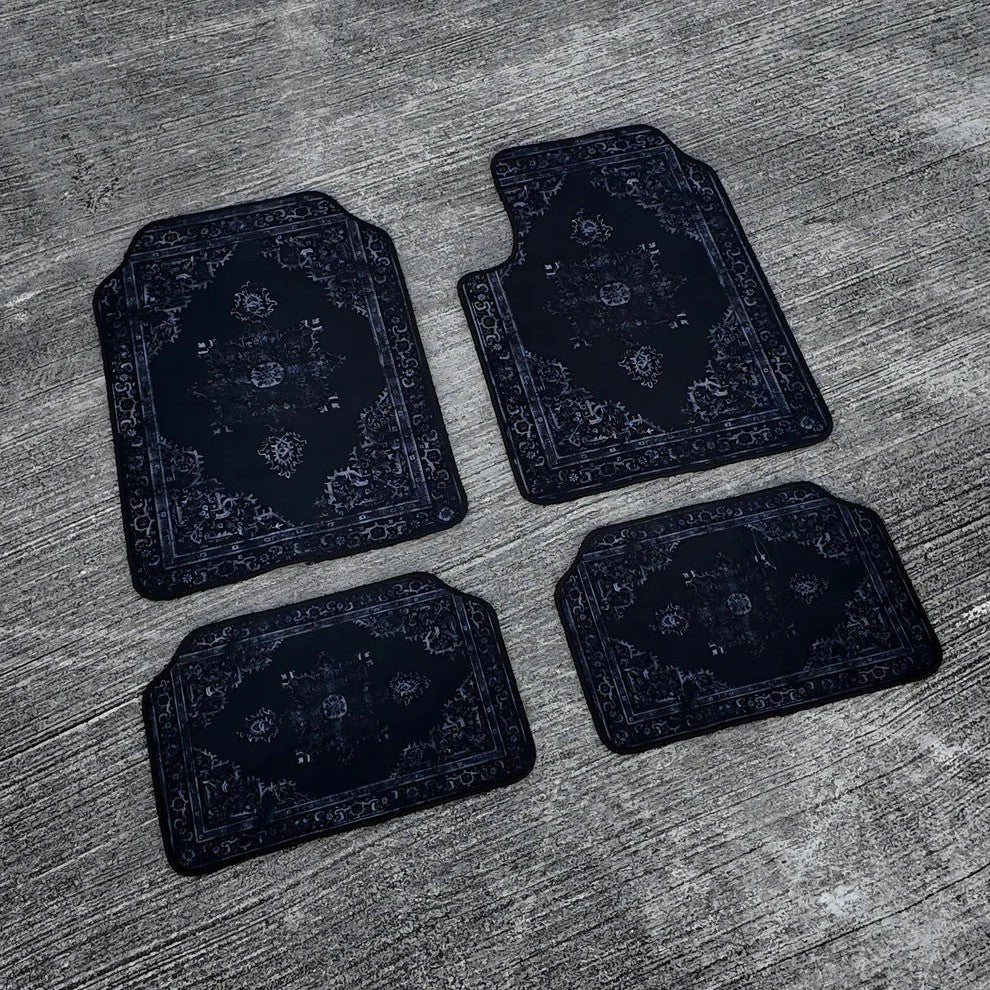 TEMUVintage Car Stain Resistant Durable Foot Mat 4 Piece Set Wholesale