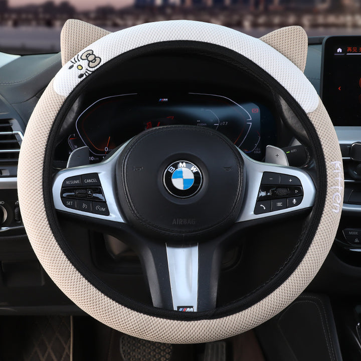 Grip Cover All Season Universal Cat Steering Wheel Cover Non Slip Moisture Wicking Breathable Drop Shipping