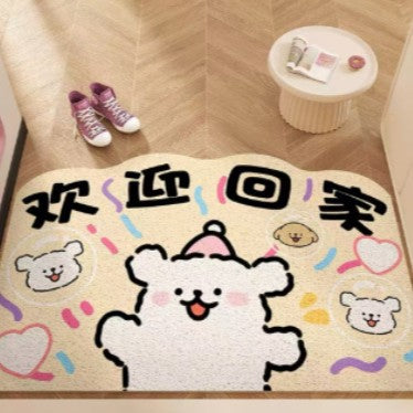 Small Dog Floor Mat Entryway Door Mat Non Slip Foot Mat Entryway Carpet Comfortable
