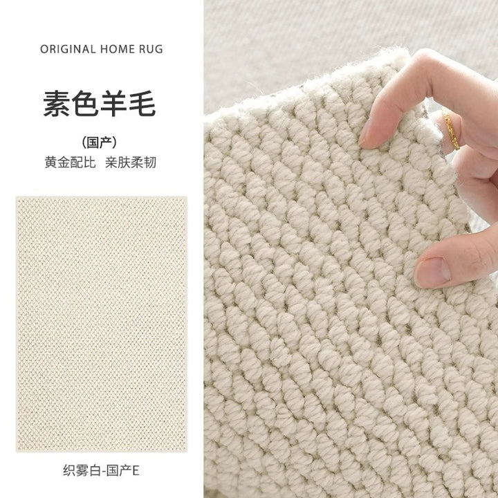 Wool Carpet Living Room Japanese Style Stain Resistant Bedroom Floor Mat