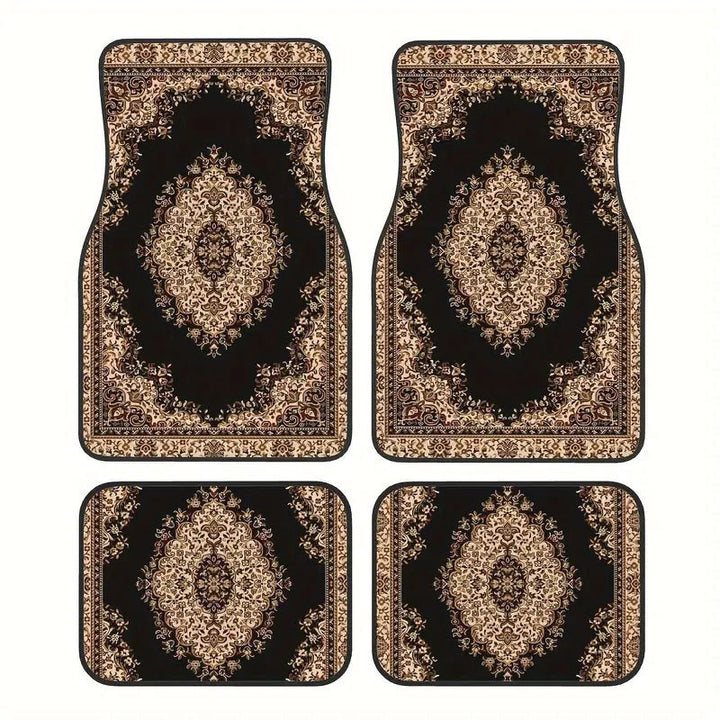 TEMUNordic Vintage Car Foot Mat Carpet Carpet 4 Piece Set Stain Resistant Floor Mat Wholesale Drop Shipping