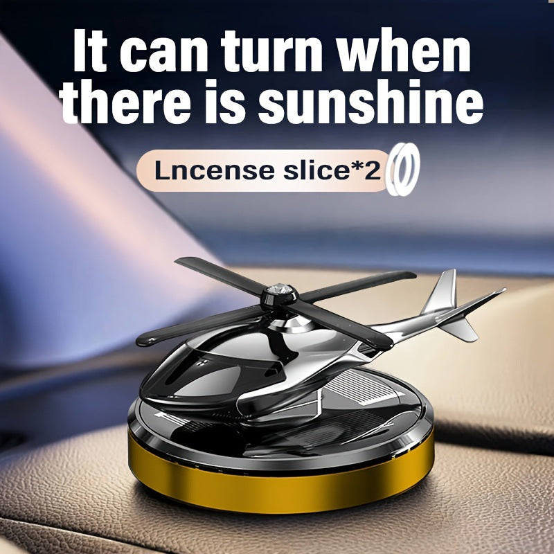 Solar Plane Car Air Freshener – Cute Airplane Aromatherapy Dashboard Ornament